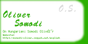 oliver somodi business card